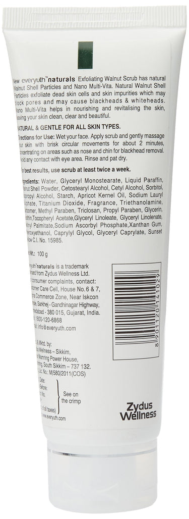 Himalaya Moisturizing Aloe Vera Face Wash, 200ml and Everyuth Naturals Exfoliating Walnut Scrub, 100g